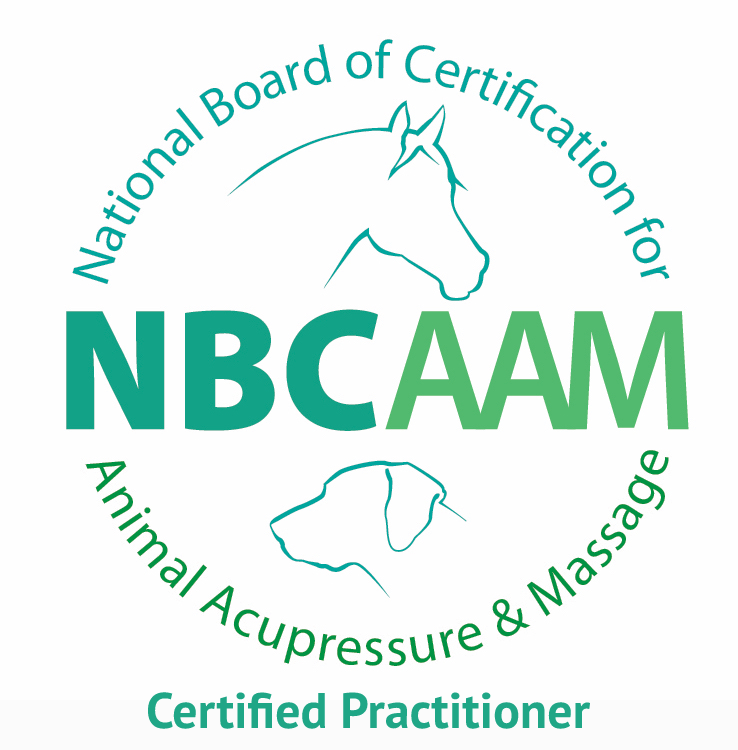 National Board of Certification for Animal Acupressure and Massage (NBCAAM) Certified Practitioner logo
